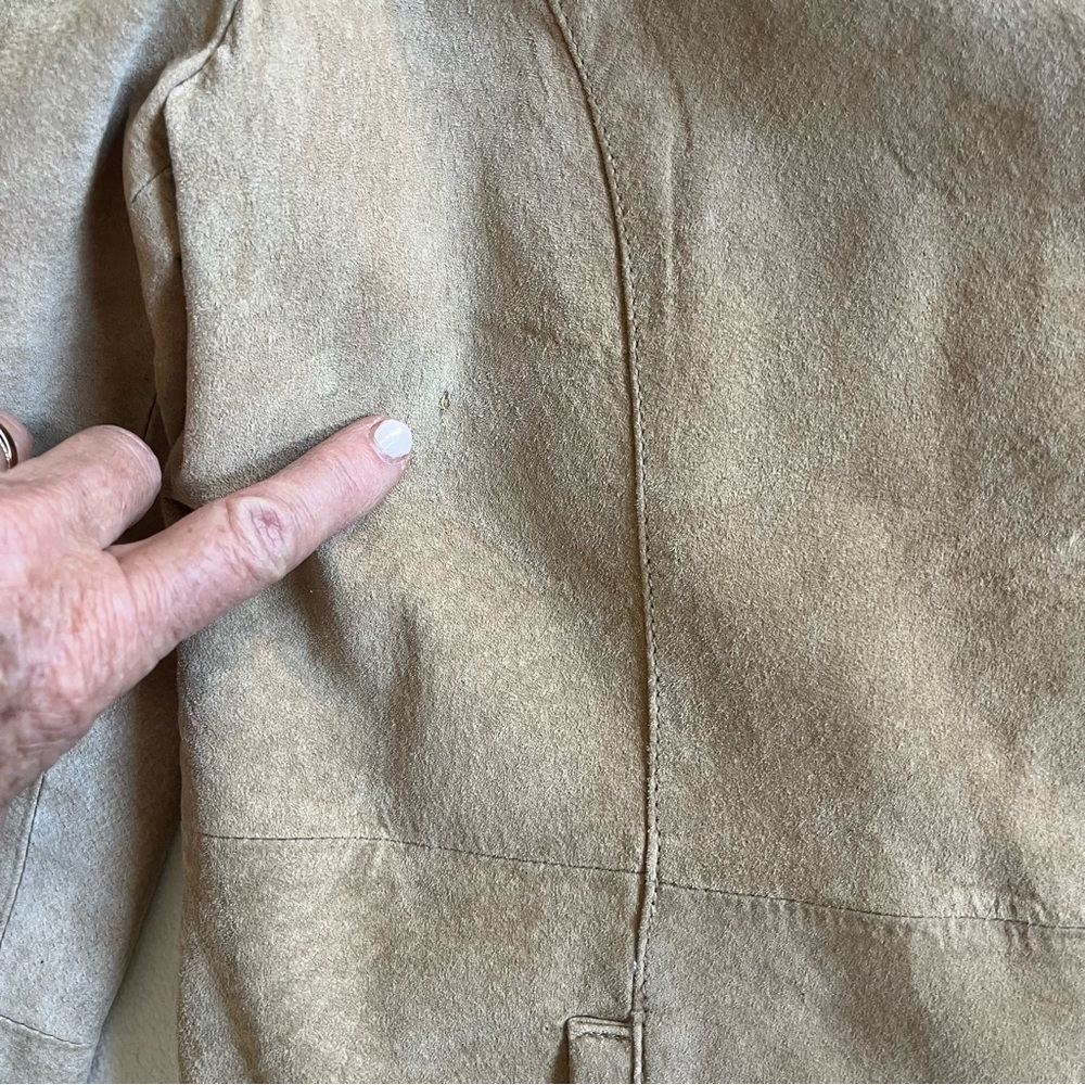Croft & Barrow Light Brown Suede Blazer women’s Medium see details - Picture 10 of 16